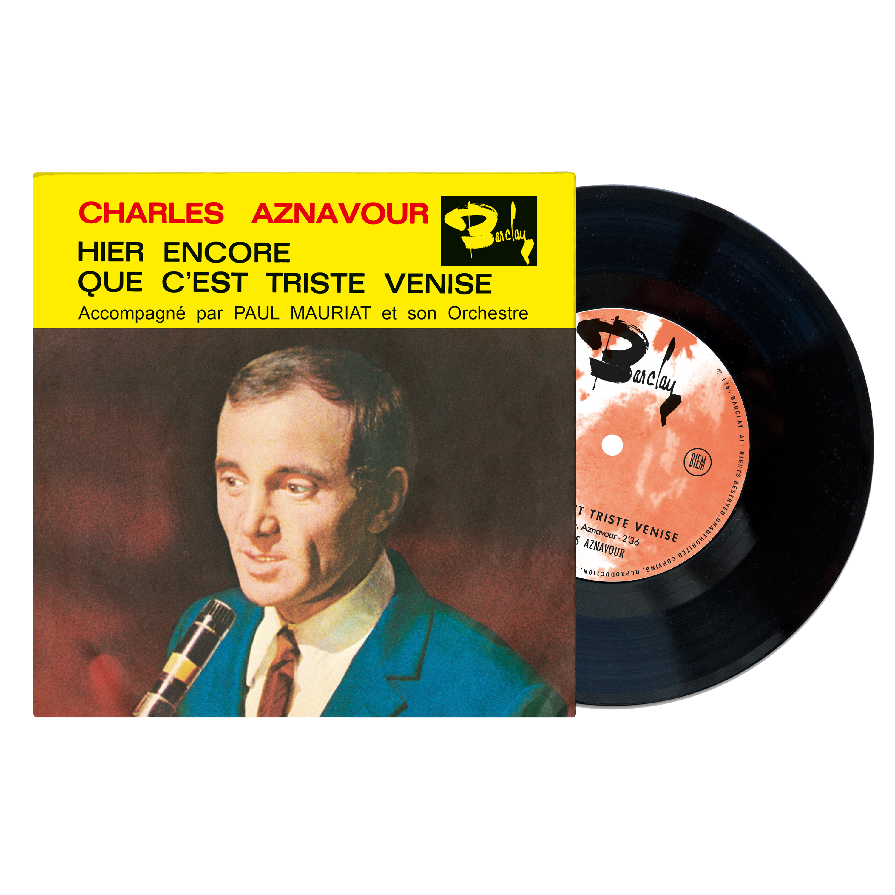 7'' "Que c'est triste Venise" and "Hier encore"